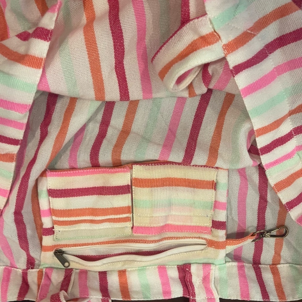 guc we the free Striped Pink and Orange multicolor Women's tote Bag - Picture 5 of 9